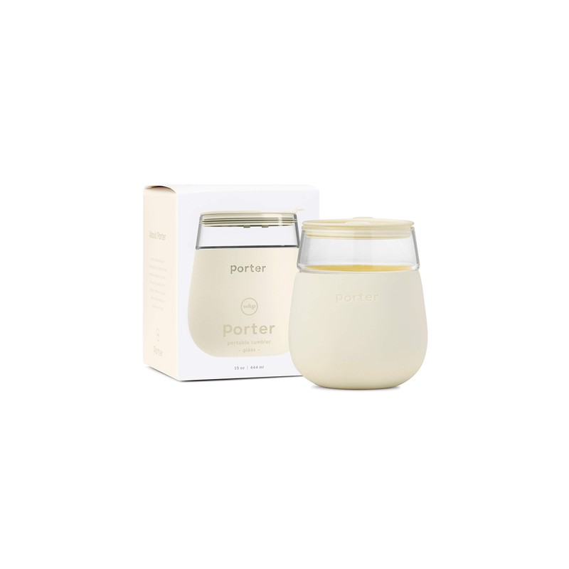 W&P WP-PCG-CM Porter Drinking Glass, Cream