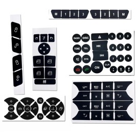 Unbranded Steering Window Switch Radio Control Door Lock Button Repair Stickers.For Benz