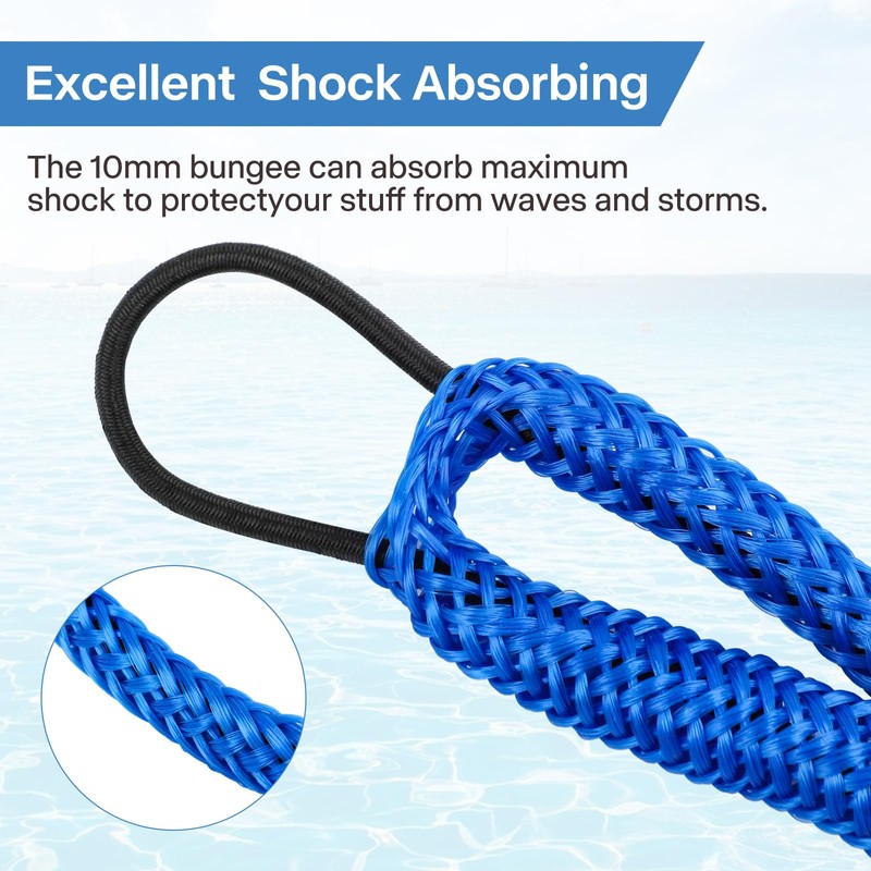 Bungee Dock Line Mooring Rope for Boat,Boat Ropes for Docking