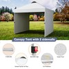 10x10 Pop Up Canopy Tent with Two Side Walls, Commercial