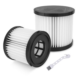 Leadaybetter 2 Pack HEPA Filter Replacement for Ryobi 18V ONE+ Wet/Dry Vacuum PCL733, PCL734, P3240, Also Compatible with HART 20-Volt 2-Gallon Wet/Dry Vac HPWD01B, Replace Part# A32VC05, A32RF08