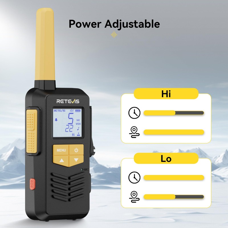 Retevis EZtalk 2S GMRS Radio - Walkie Talkie Long Range