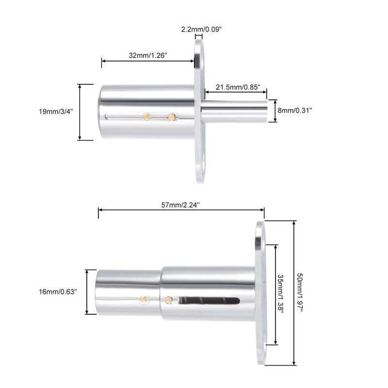 sourcing map Piston Lock 3/4 Inch Cylinder Diameter 1-1/4 Inch