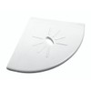 Tenedos Resin Decor 8 Inches Corner Shower Shelf – White
