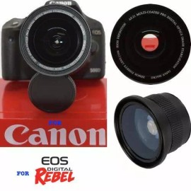 VIVITAR/BePro FOR Canon 49MM WIDE ANGLE + MACRO LENS FOR CANON EOS M200 MIRRORLESS DSLR WITH 15-45MM