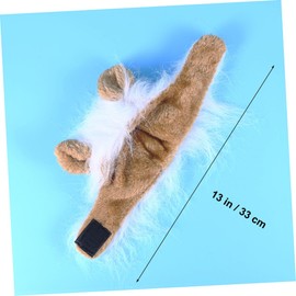 BESPORTBLE Adorable Lion Mane Wig for Pets Cat and Dog Costume with Ears for Dress Up Fits Neck Girth Easy to Wear White