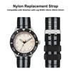 WOCCI 22mm Nylon Watch Band for Men, Double Holes Silky