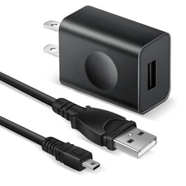 PwrON USB AC Power Adapter Battery Charger Cord for Sony Cybershot DSC-W830 / W830s / W830b / W830p / W830r / W830l / W830k / W800/ W810 / W310 / W320 / W330 / W370 / Series Digital Camera