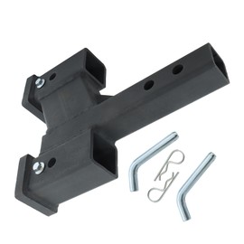 TJHSM Trailer Hitch Dual Tow Hitch Extender 2 Inch Hitch Tube Replacement for 2 Inch Receiver 7500Lbs Capacity