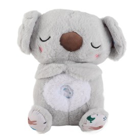 PUNELE 2024 New Breathing Stitch Breathing Teddy,The Plush Koala Rhythmic Breathing Stitch Anxiety Relief with Sensory Details Music and Lights Sleep Buddy,Cute Teddy Otter Stress Koala