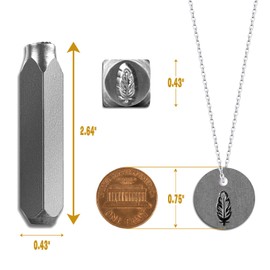 The Craft Guy Metal Stamping Tools 5/6 Inch(8mm) Metal Punch Stamp Stamping Tools for Jewelry Craft Stamping Unique Totem Pattern High Precision Crafting Tools for Customized Jewelry (Totem 1)