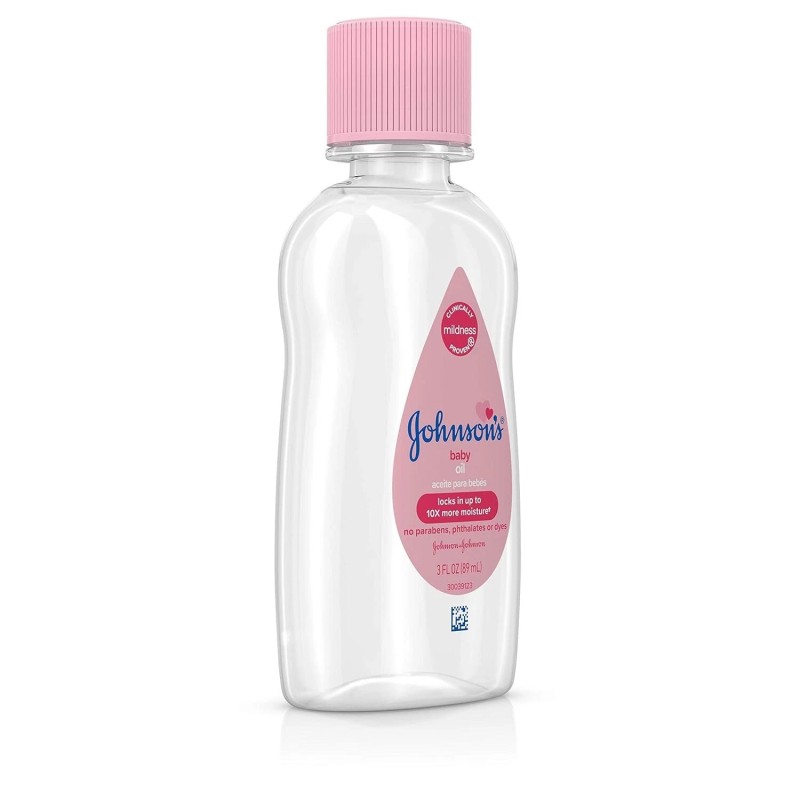 Johnson's Baby Oil, Pure Mineral Oil to Prevent Moisture Loss,