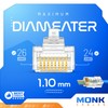 MONK CABLES | Heavy-Duty RJ45 Connectors | CAT6 | Pass-Through