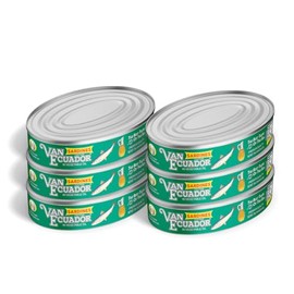 Van Ecuador Oval Sardines in Vegetable Oil, 15 Oz (Pack of 6)