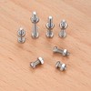 300 Pcs M3 Cross Pan Head Screws Nuts Bolts Washers