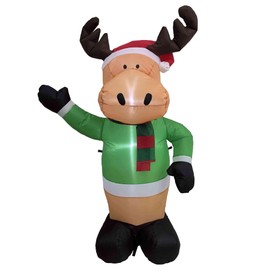 Northlight Lighted Inflatable Moose Outdoor Christmas Decoration - 4.25'