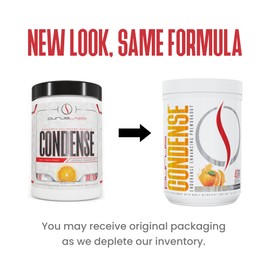 Purus Labs CONDENSE PreWorkout Powder, 40 Servings (Juicy Florida Orange)