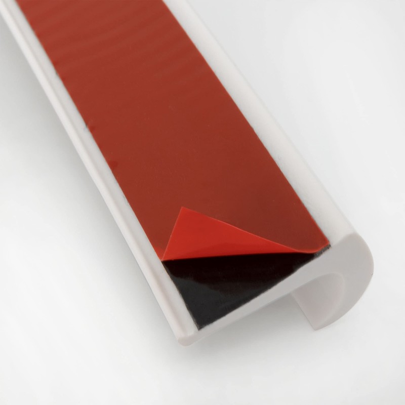 RecPro RV PVC Plastic Rain Gutter | Adhesive Backing Included