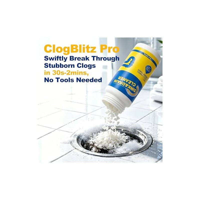 Powerful Drain Cleaner Foam for Kitchen & Bathroom
