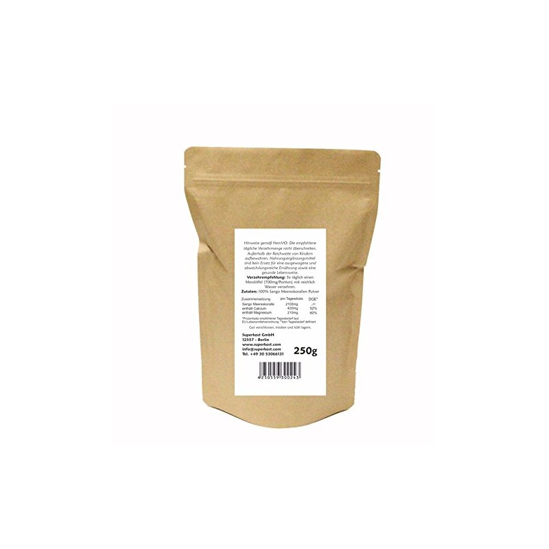 100% Sango Meereskoralle Pulver original aus Okinawa (250g)