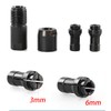 2PC multifunctional 6/3mm angle grinder to straight grinder adapter, improved