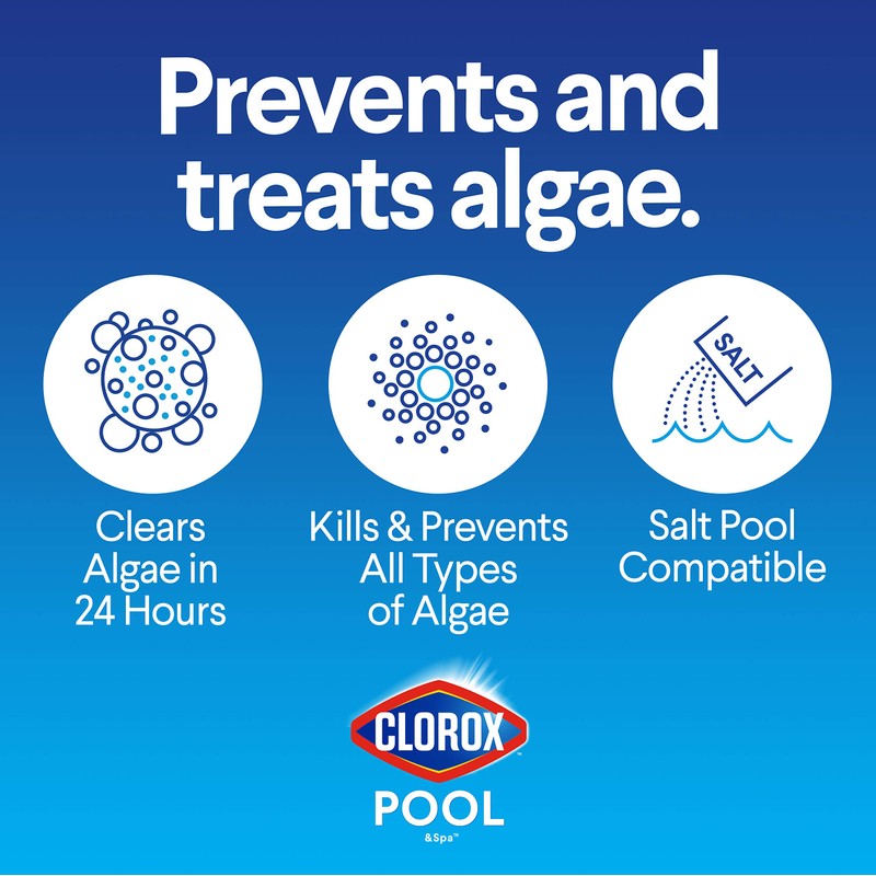 Clorox® Pool&Spa™ XTRABLUE® Plus Swimming Pool Algaecide, All-in-One Algae Killer,