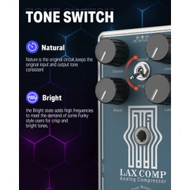 Donner Compressor Effector Compresses Excessive Input Signals & Preserves Original Sound Pedal