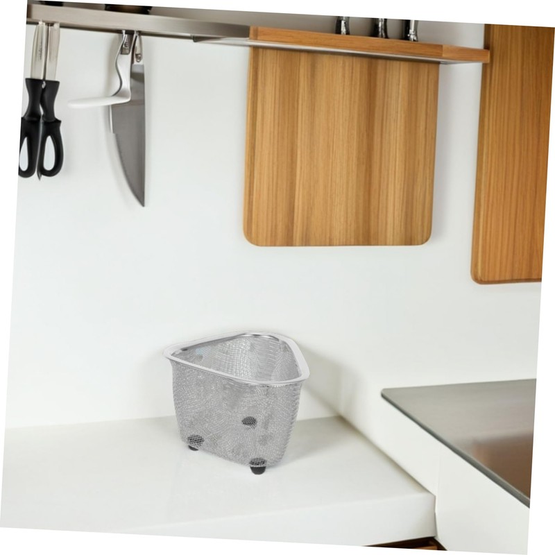 Gatuida 1Pc Sink Drainer Basket Lightweight Corner Mesh Storage for
