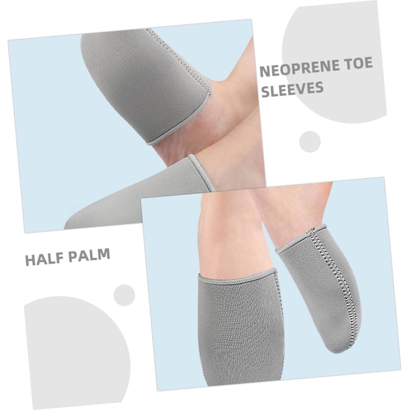 IWOWHERO Thermal Protection Cycling Shoe Toe Covers Half Toe Socks