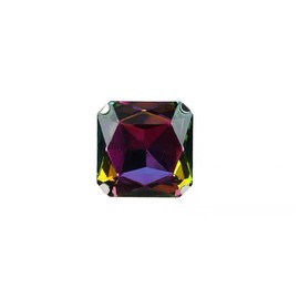 Exaggerated Large Square Rhinestone Statement Ring for Women Luxury Vintage Thick Chunky Geometric Big Crystal Stone Finger Knuckle Band Wrap Open Adjustable Rings Wedding Brides Cocktail Prom Party Jewelry Gift (Colorful)
