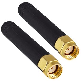 BOOBRIE Small Dual Band WIFI Antenna 2.4/5.8GHz Radio Module RPSMA WIFI Omnidirectional Antenna Wi-Fi Router Bluetooth 2pcs 5cm Long PC NIC FPV WiFi Bluetooth USB Adapter