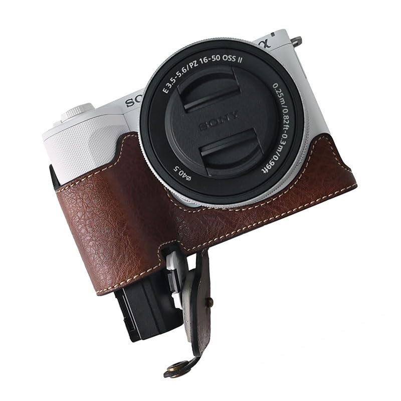 SIUTATDSH Camera Case, PU Leather, Compatible with Sony ZV-E10II ZV