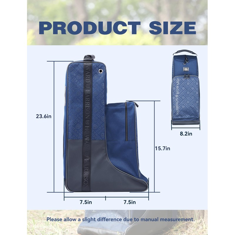 Harrison Howard Tall Boot Bag Equestrian Boot Travel Bag for