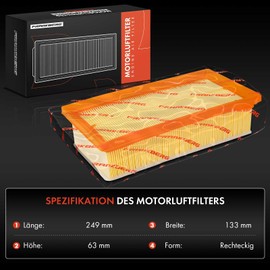 Frankberg Air Filter Engine Air Filter Diesel Compatible with Mi.ni R55 R56 Expert Box VF3A VF3U VF3X Jumpy VF7 C5 II RC C5 III RD Scudo Bus 270 272 407 6D Replace# 9651883380