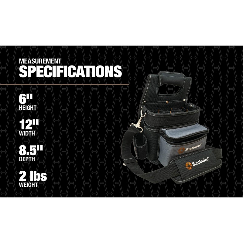 Southwire BAGESP Electrician's Shoulder Pouch Tool Carrier