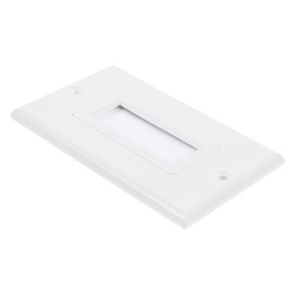 TEHAUX Wall Plate Cable Pass Through Outlet Cover Durable Cable Management Panel for Organized Cords Suitable for Wall Mount Tv Speaker Wires More Easy Installation Versatile Design