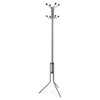 Lorell 02587 Tripod Base Metal Coat Rack Tree Hook Stand, Silver