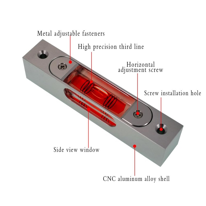 Bar type high-precision level, high-precision aluminum alloy metal adjustable level,