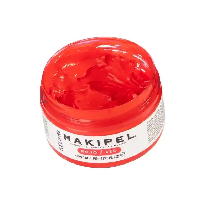 Makipel Rojo 100ml - Maquillaje Temporal Para El Cabello