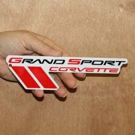 C6 Corvette Grand Sport Metal Magnet Emblem Art Size: 7" x 2" Tool Box 10 through 13 GS