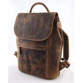 Greenburry Vintage City Leather Backpack 35 cm, Antique brown