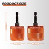 Swozzto 1/2" & 3/4" Metal Copper Pipe Cleaner Set,with 1/4