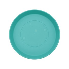 The HC Companies Round Prima Flower Pot Saucers - Plastic Plant Saucer for Outdoors & Indoors - Traditional Plant Pot Trays for Water Drainage -Durable Plant Tray (5-inch Dusty Teal, Pack of 1)