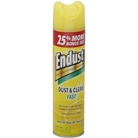 Endust No-Wax Cleaning & Dusting Spray, Lemon, 12.5 Ounces