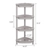 ELYKEN 4 Tier Shower Caddy Organizer Shelf Corner, 14.4 x