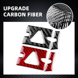 FXETRNL Carbon Fiber for Kia Sportage (2022-2025) Warning Light Center Side Cover - Console Control Protect Interior Car Accessories Panel, Black