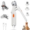 2 in 1 Dog Nail Clippers and Grinder with Lights