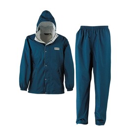 Kajimake 7250 Entrant Rain Suit 2 Top and Bottom Set, Water Pressure Resistance 3.9 ft (10,000 mm), navy