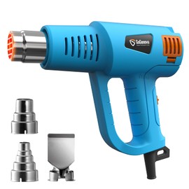 GoGonova Hot Air Gun, 2000 W Hot Air Gun Can 1.5 s Fast Heating, Hot Air Blower with 3 Nozzles and 2 Temperature Levels 300°/650° (Air: 240L/min-450L/min), Ideal for Colour Removal, Shrinkage