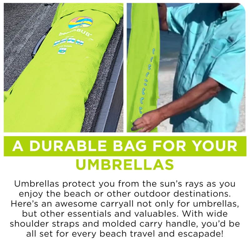 Beach Umbrella Bag beachBUB ™ (Umbrella not included) (Lime Lounger